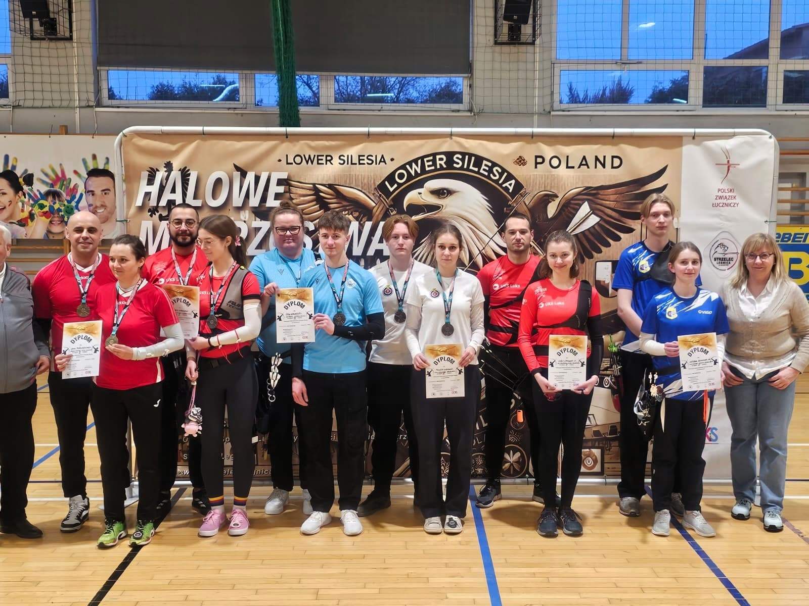 UKS Luks dekoracja mikstów łuki olimpijskie